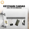 Pack of 3 Primed Keychain Canvas Boards (2x4 inches) Portable Mini Art Canvas with Metal Keyring for Acrylic Oil, and Gouache Painting – Perfect for DIY Crafts, Personalized Gifts & On-the-Go Creativity. 