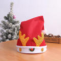 Adult Xmas Gift Hats For Kids Christmas Supplies Deer Horn Plush Hat Merry Christmas Hat New Year Cap. 