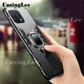 Casinglee For OPPO A16K Case Shockproof Armor Stand with Holder Car Magnetic Ring Back Cover For OPPO A16K Phone cases For girls and Boys. 