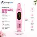 ACROSSWORLD Professional Electric Nail Drill Machine | Premium 6-Speed Nail Grinder for Gel, Acrylic & Nail Polish Removal | Manicure & Pedicure Kit. 