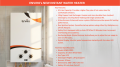 Enviro 10L Instant Gas Geyser | LPG Convertible to Natural Gas | Copper Exchanger & Dual Ignition | EGWH-1000. 