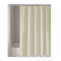 Shower Curtain Waterproof Bathroom Free 12 Hook Ring Plain Color Large Wide Bathing Cover - Multicolor. 