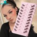 Green Home Artificial Lashes Removable Women 3D Half Fake Lashes Grafting. 