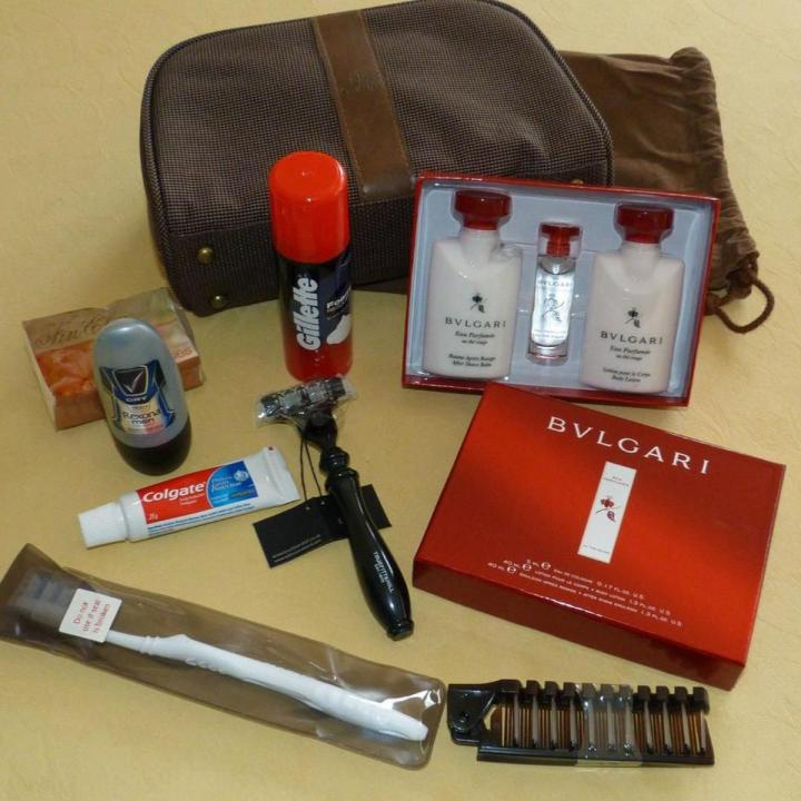 The Best Amenity Kits In First Class emirates bvlgari kit