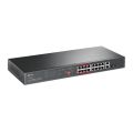 TP-Link Network PoE Switch TL-SL1218MP 16-Port 10/100 Mbps + 2-Port Gigabit Rackmount Switch with 16-Port PoE - 18 Months Brand Warranty. 