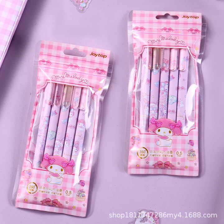 joytop yueki sanrio press gel pen cartoon girl heart cute children's ballpoint pen signature black pen st