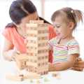 Jenga Number - Jenga - Jenga Game - Jenga Blocks - Blocks For Kids - Toys For Kids - Toy - Blocks - Building Blocks For Kids - Stacking Toys - Jenga Game 54 pc - Jenga Game Large Size - Wooden Stacking Tower Large Size 54 Blocks with 4 Dice. 