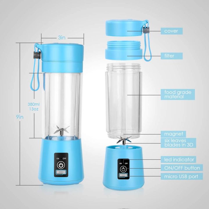Portable%20Blender,Personal%20Blender,Smoothies%20Mini%20Jucier%20Cup%20USB%20Rechargeable%20and%20Personal%20Size%20Blender%20Shakes,380ml,Fruit%20Juice,Mixer%20-%20Image%207