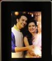 magic mirror photo frame with photo. 