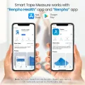 Smart Tape Measure Body with App - RENPHO Bluetooth Measuring Tapes for Body Measuring, Weight Loss, Muscle Gain, Fitness Bodybuilding, Retractable, Measures Body Part Circumferences, Inches & cm. 