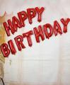 Red - 13 Pcs Happy Birthday Foil Balloons Set - Chain Banner Style For Decoration 16 inch Each Alphabet Letters Solid Foil Shinning Party Decoration. 