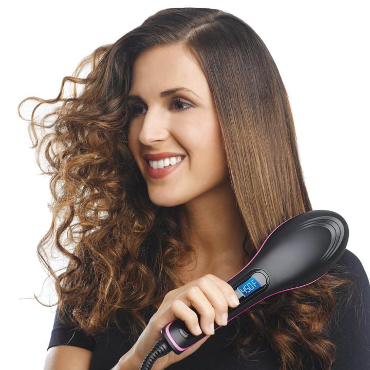 Simply%20Straight%20Ceramic%20Hair%20Straightening%20Brush,%20Black/Pink%20-%20Image%202