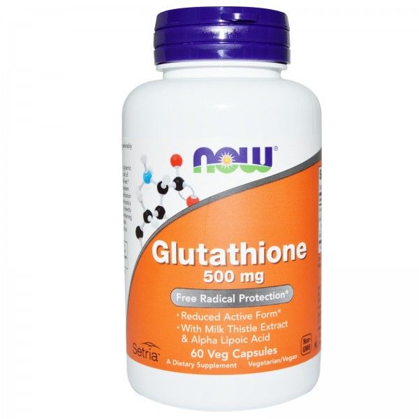 Now Glutathione 500mg 60veg Capsules Imported