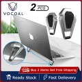 Vocoal Laptop Stand Adjustable Cooling Bracket Metal Foldable Laptop Holder Shield Shape Laptop Stand Heat Dissipation Holder Mini Portable Tilting iPad Notebook Holder Non-slip Laptop Stand. 