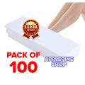 100 Hair Removal Depilatory Wax Strips - Pack Of 100 Strips Wax strips Wax strips for face Wax strips for under legs Wax strips roll Wax strips for body strips wax Wax strips for bikini Wax strips under leg Wax strips for upper lips Wax strips rolls. 