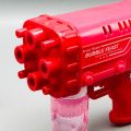 Space Rocket Bazooka Bubble Gun Electric Automatic Bubble Makers Bubbles Machine Toys  Bazooka 2in1 Cap 8 & 36 Holes Bubble Gun Toy For Pool Party Summer Vacations Birthday Party Perfect Gift for Kids  Battery Operated Small Bazooka Boom Feast Bubble Gun. 