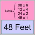 48 feet Size - Board and Chart Graphics Flex sheet Panaflex Penaflex pana pena for Decoration with customise Your Name, Title, Address and Contact. 