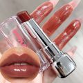 Waterproof Mirror Jelly Lipstick Water Light Solid Lip Gloss Lasting Moisturising Lipsticks Glossy Red Tint Lips Makeup. 