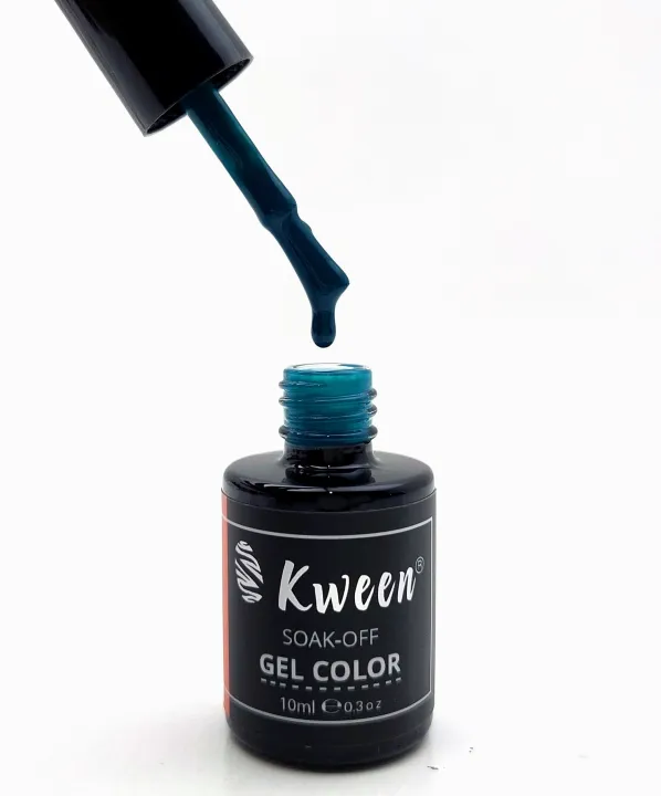 KWEEN%20Gel%20Nail%20Polish%20,%20Teal%20Blue%20Color%20Soak%20Off%20UV%20LED%20Long-Lasting%20Nail%20Gel%20Polish%20For%20Manicure%20-%20Image%204