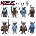 Lego Minifigures Star War Mandalorian Yodaed Baby Darth Vader Maul Sith Malgus Han Ewok Building Blocks Toys For Kids. 