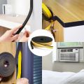 10m EPDM Foam Rubber Strip Electric Box Cabinet Door Anti-collision Shock Absorption Gasket Self-adhesive Sponge Seal Strip. 