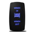 Motor Laser Blue Momentary Rocker Switch WINCH IN/OUT 20A 12V On/Off LED Light #Blue. 
