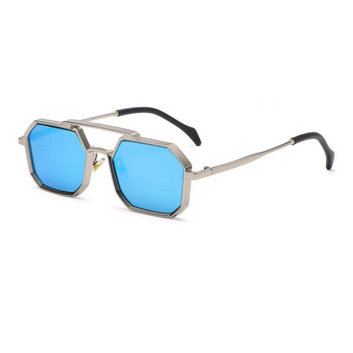 Mirror Lens Sunglasses Designer Double Beam Luxury Sun Glasses Unisex Large Frame Eyewear for Outdoor Travel Fashion Accessory UV Protection Men & Women