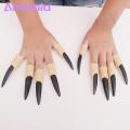 Amamia Witch Nails Set Horror Finger Tips Halloween Night Gothic Witch Nails. 