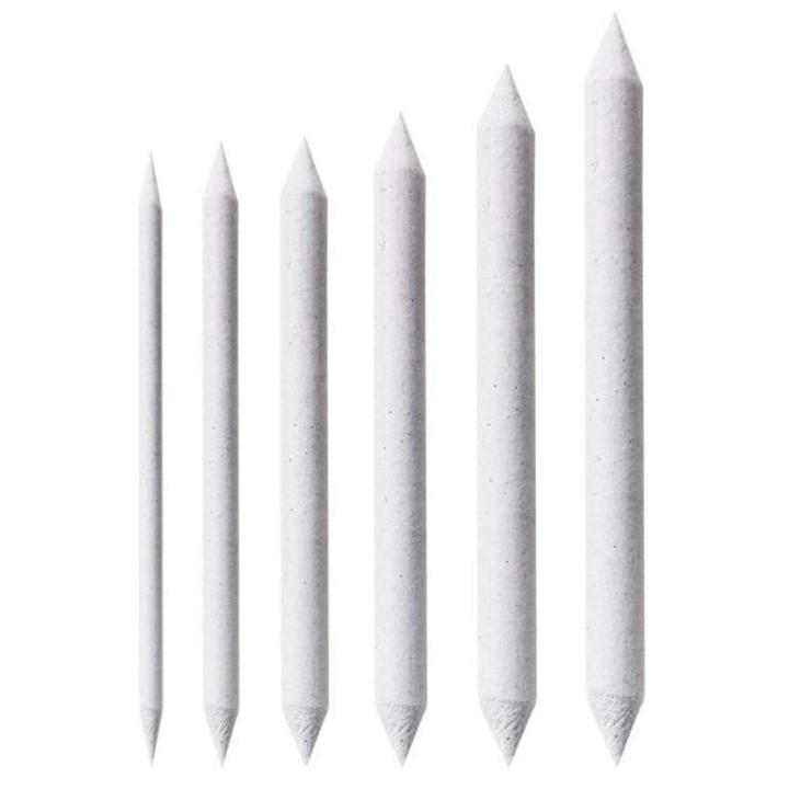6 Pieces Set Charcoal Blender Blending Stump Pastels & Tortillion For Sketch Drawing