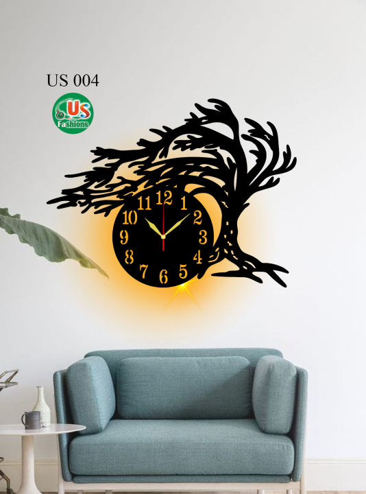 Tree%20Art%20Wooden%20Wall%20Clock%20With%20Light%20-%20Image%202