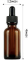 Amber 30ml Thick Glass Dropper Bottles for Perfume with Pipette Container Essential Oil Refillable Drop Container. 
