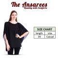 The Ansarees - Chiffon Poncho for Women - Chiffon Caftan Poncho Tunic Top - Green. 