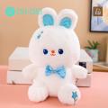 Animal Plush Doll Adorable Cartoon Plush Toy Mini Bow Bunny/bear Doll for Kids Soft Fluffy Stuffed Animal Pillow Ornament Perfect Birthday Gift Bear Doll Plushies. 