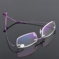 1PC Classic Ultralight Rimless Memory Titanium Magnetic Reading Glasses Men Women Presbyopic Eyeglasses Strength +1.0~+4.0. 