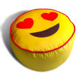 Relaxsit Emoji Bean Bag Comfy Stool – Ottoman Foot Stool with Trendy Emoji Designs - Footstools Beanbag. 