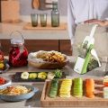 Flixfy strong,Vegetable Salad Cutter Bruno Simple And Easy UseManual Vegetable Cutter - Fruit Cutters - Pump Slicer Multifunctional Mandoline Slicers-strong Flixfy. 