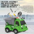 Children Educational City Disassembly Toy Diy Truck Assemble Toy Take Apart Toys Car 4 Cars With Tool. 