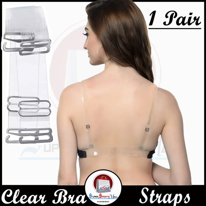 Pair of Women Adjustable Bra Straps Smooth Shoulder Straps Non