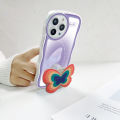 Jizetin for Huawei P30 Pro Back Cover + Free Pop Socket Colorful Butterfly Soft Wavy Shape TPU Phone Case For Girls Boys. 