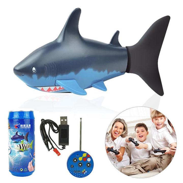 Child Remote Control Mini Shark Charging Swimming Underwater Electric Fish Dive Play Water Toys Daraz.pk