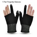 1 Pair - Two Finger Gaming Gloves Breathable Anti-Sweat Compatible For Pubg , Free Fire Touch Screen Fingertips - Full Hand Pubg Gloves Pair Triggers Fire Button Anti-Sweat Breathable Thumb Gloves Sleeve With Extra Grip for Gaming And Daily Use. 