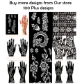 24 Pieces Different Pattern Mehndi Stencils Stickers for kids and teens  ( NW 0044 ). 