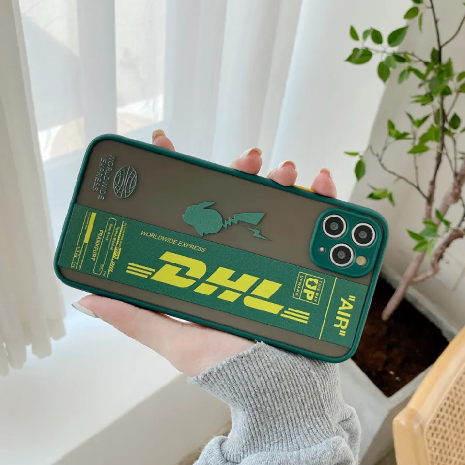 UCUC for iPhone XS MAX Back Cover Trendy DHL Label Frosted