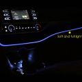 Car Blue LED Central Control Instent Panel Ambient Light for Toyota Highlander 2013 2014 2015 2016 2017 2018 2019. 