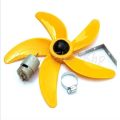 Set of 12" inch Fan and 12 Volt DC Motor DIY 5 Wings Fan. 