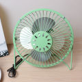 USB Metal Fan 6 Inch Plug-in Small Fan Student Dormitory Wrought Iron Office Desktop Mini Electric Fan Wholesale. 