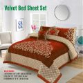 Velvet Jacquard Bed Sheet 5 Pcs set King Size - Great Gift for Any Occasion - Bed sheet - Bed sheet king size | Available at Dowio. 