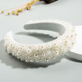 Gypsophila Woman Pearl Hair Band Headband Pearl Padded Sponge Full Vintage Baroque. 