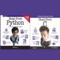 Combo 2 Books: Head First Python: A Brain-Friendly Guide 2nd Edition, Head First C: A Brain-Friendly Guide 1st Edition. 
