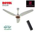 ROYAL FAN (AC-DC Ceiling Fan Inverter Hybrid) - Remote Control - Copper Winding - 56 inches Passion Model with 1 year circuit replacement warranty and 3 years motor replacement warranty. 
